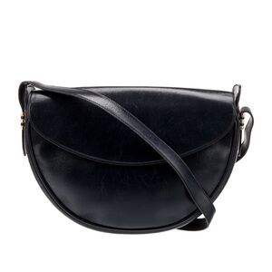SALVATORE FERRAGAMO Leather Crossbody Bag in Navy Blue